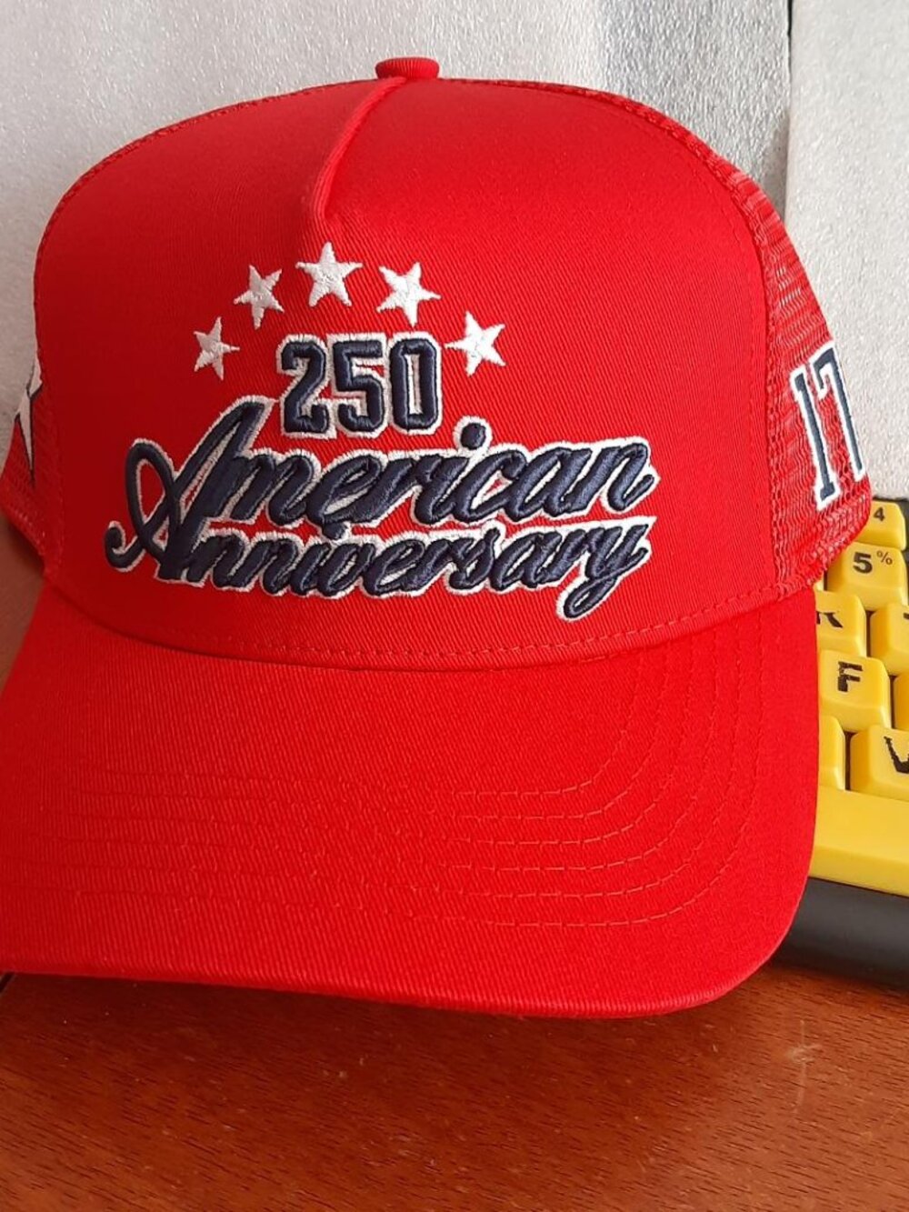 NEW TAG ! Citrusy 250 American Aniversary 1776 Baseball Hat Red